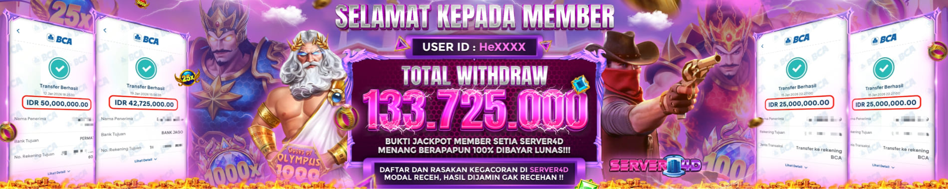 BUKTI KEMENANGAN MEMBER
